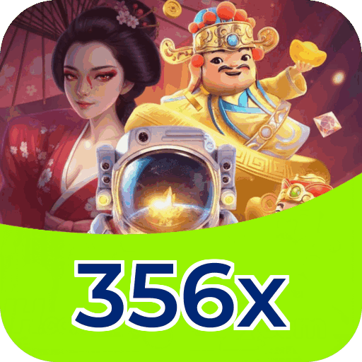 Interface do aplicativo 356x mostrando jogos disponíveis no iOS e Android